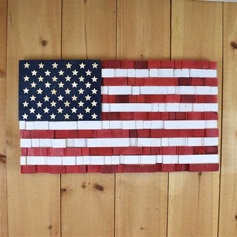 USA American Flag Wall Art Rustic American Flag American - Etsy