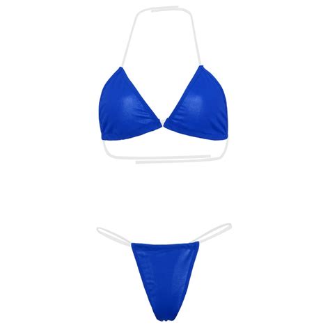 Oufeiton Split Swimwear Skinny Triangle Bra Briefs Bikini Set Daraz Lk