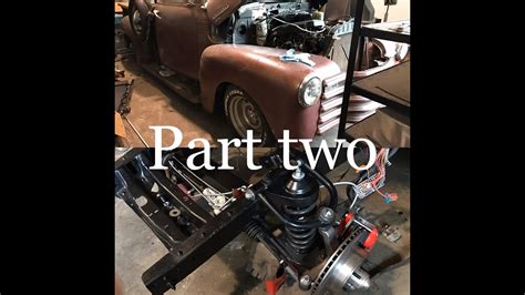 1950 Chevrolet 3100 Truck Ifs Install Part 2 Youtube