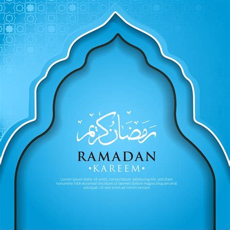 Premium Vector Ramadan Kareem Greeting Card Template