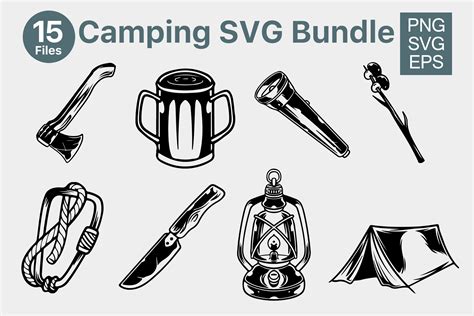 Camping SVG Clipart Bundle Graphic by Skalling Dygital · Creative Fabrica