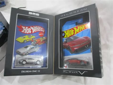 HOT WHEELS DeLorean Old New Set DeLorean Alphas Set Mint In Box PicClick UK