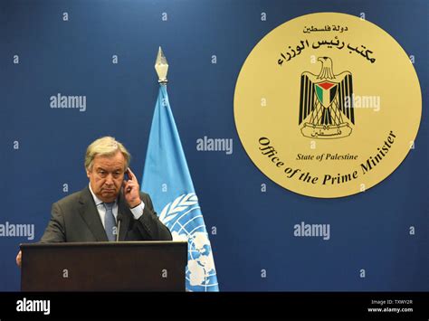 United Nations Secretary General Antonio Guterres Holds A Joint Press Conference With