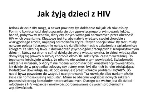 Aids I Wirus Hiv Ppt Pobierz