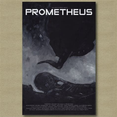 Prometheus Movie Poster 11 x 17 Scifi Fan Art Print