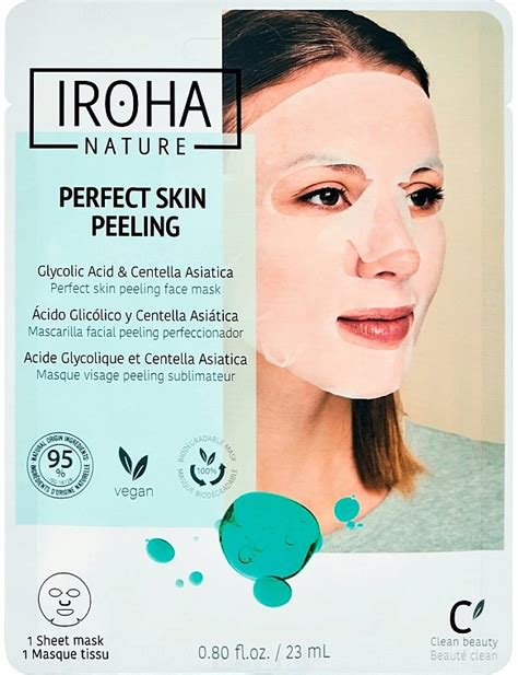 Υφασμάτινη μάσκα προσώπου Iroha Nature Glow Peeling Face Sheet Mask