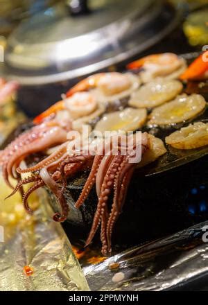 Thai Street Food At Jodd Fairs Night Market At Rama Ix Bangkok