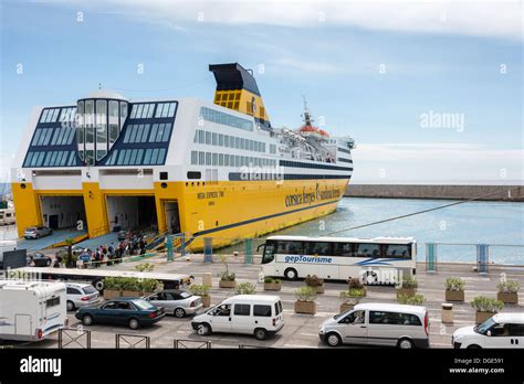 Corsica Ferry in the harbour at Monaco Stock Photo - Alamy