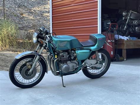 Classic Honda Cb500 4 Cafe From Back Home Now Resides Here Carpys