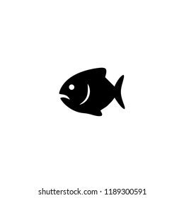 Black Fish Silhouette Symbol Stock Vector (Royalty Free) 1189300591 ...