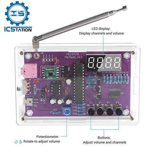 DIY Electronic Kit FM Radio Receiver Rda5807 87Mhz 108Mhz Frequency