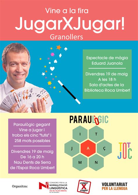 Paraulògic gegant especial i difusió del Totjoc a la fira Jugar x Jugar