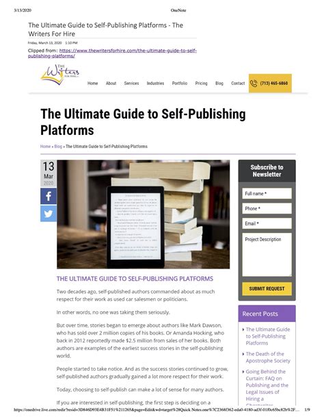 The Ultimate Guide to Self-Publishing Platforms - CKimWrite