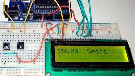 Simple Digital Stopwatch Using Arduino LCD Display YouTube