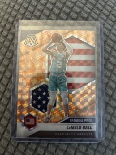 Panini Mosaic Lamelo Ball National Pride Rc Orange Reactive