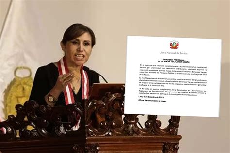 Patricia Benavides Jnj Suspende Por 6 Meses A La Fiscal De La Nación