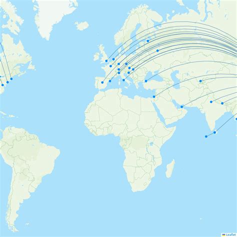 Korean Air routes 2025 – interactive map with all flights - Flight Routes