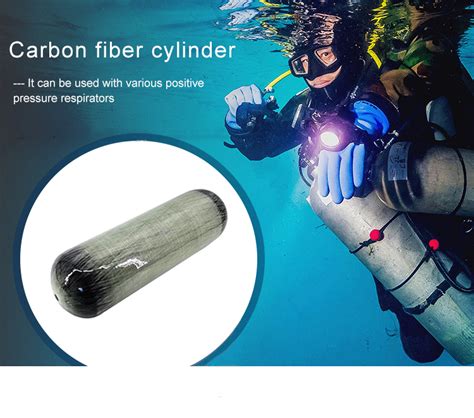 New 9l 4500psi 30mpa Composite Carbon Fiber Cylinder Scuba Air Cylinder