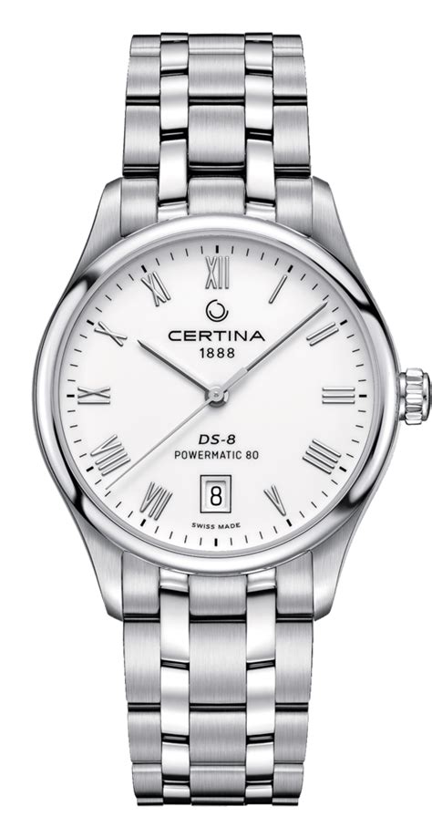 Certina C033 407 11 013 00 DS 8 Powermatic Stainless Steel White