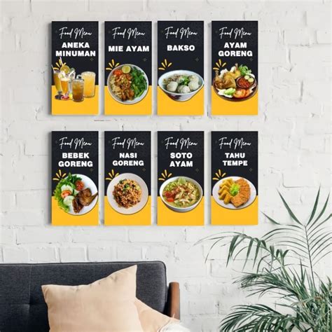 Hiasan Dinding Kayu Restaurant Wall Display Kitchen Wall Decoration