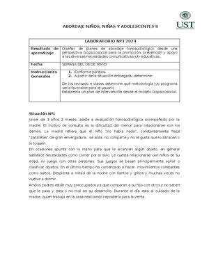 Ecol Motricidad Orofacial Título Evaluación de la comunicación y