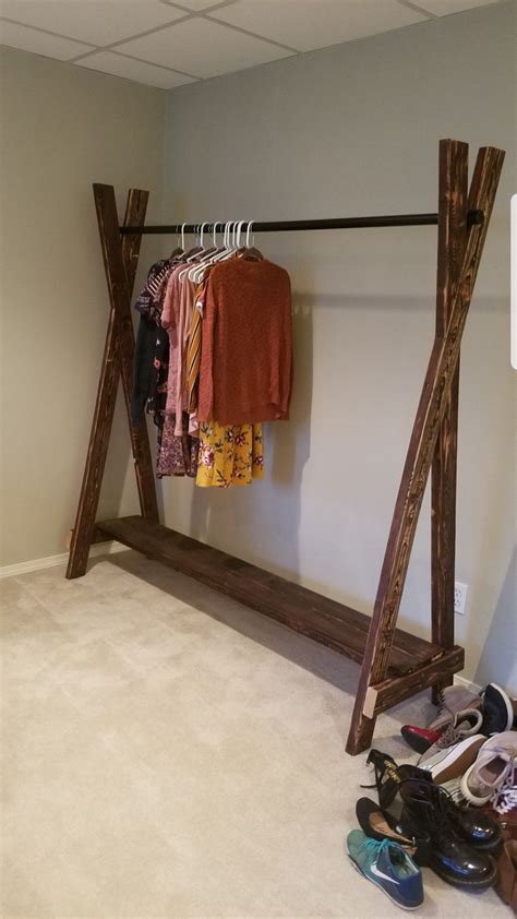 Diy Clothes Rack Wood Diy Clothes Rack Cheap Wood Clothing Rack Diy