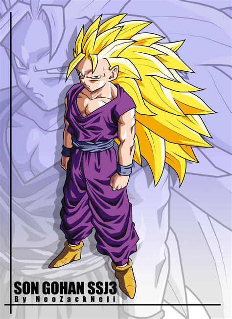 Son Gohan (Cell Saga) SSJ3 by NeoZackNeji on DeviantArt