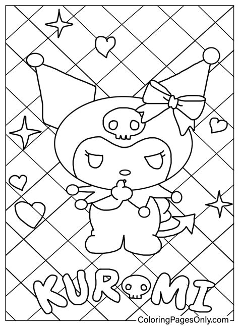 Kuromi Coloring Pages Free Free Printable Coloring Pages