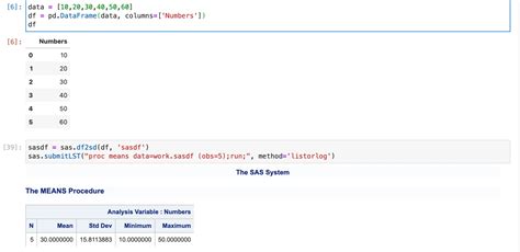 Sas In Jupyter Notebook To Sas