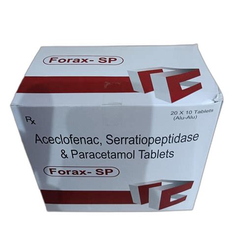 Aceclofenac Serratiopeptidase And Paracetamol Tablets 435 Mg At Rs