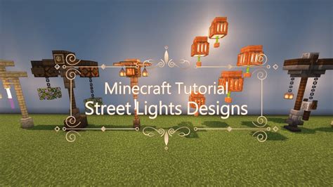 【minecraft】木材9種を使った街灯の作り方9選【マイクラ建築】how To Build A Street Lights Youtube