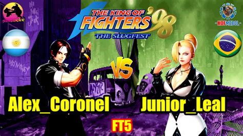 KOF 98 Alex Coronel Junior Leal FT5 Ranqueado YouTube