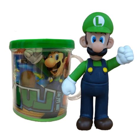 Boneco Luigi Do Super Mario Bros Caneca Personalizada Em Promo O