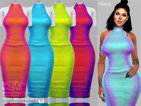 Sims 4 Cc Custom Content Clothing Sims4cc Sims4customcontent Ts4cc Kim Dress For The