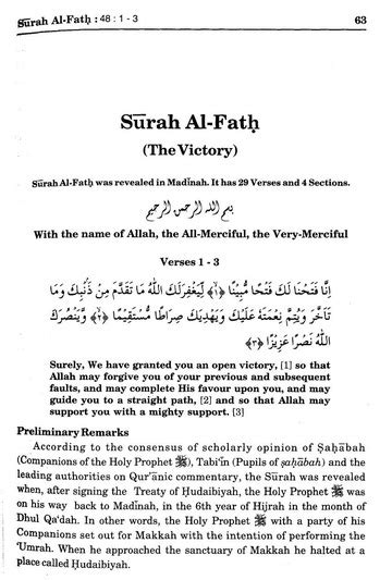 [PDF] Tafsir Maariful Quran Surah 48 ﴾الفتح﴿ Al-Fath (English) : Mufti ...