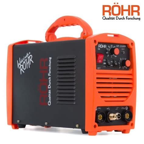 Röhr Poste à Souder à l arc HP 250PP portable TIG onduleur MMA MOSFET