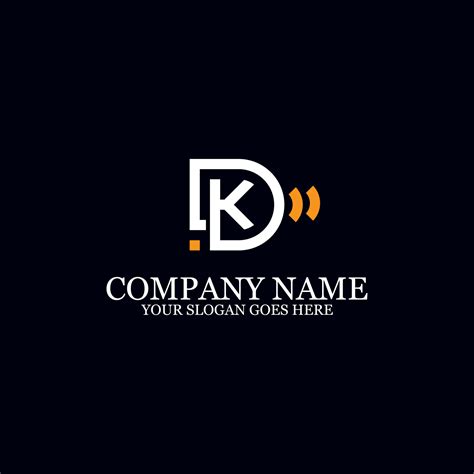 Initial Letter Dk Logo Design Vector Best For Business Logo Brand