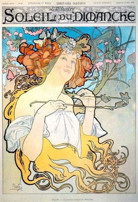 Soleil Du Dimanche June By Alphonse Mucha Mucha Art