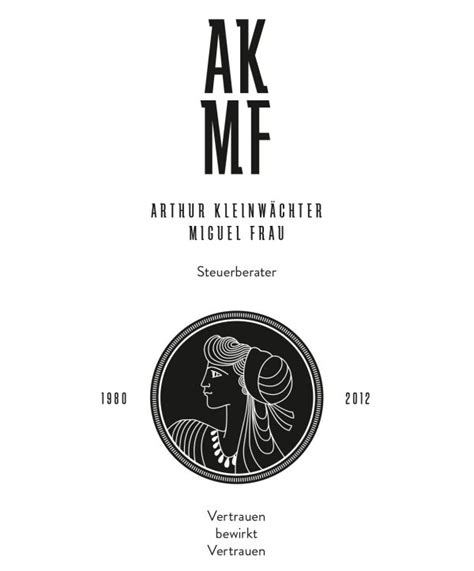 Akmf Steuerberater Logo Branding Identity Graphic Design Typography