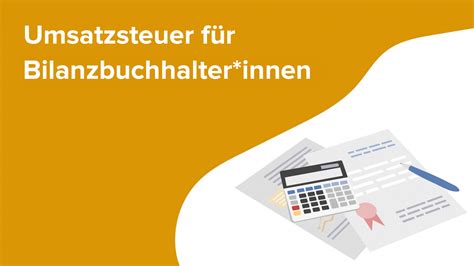 Umsatzsteuer F R Bilanzbuchhalter Innen Online Training Kurs Lecturio