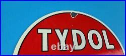 Vintage Flying A Gasoline Porcelain Gas Tydol Service Station Pump