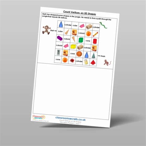 Count Vertices On 3d Shapes Practical Activities Resource Classroom Secrets