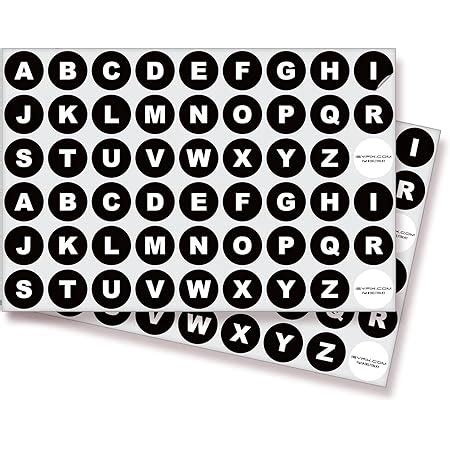 Amazon DealzEpic Alphabet Stickers Of Letter A To Letter Z On