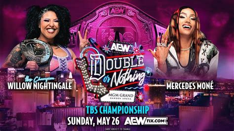 Wwe K Willow Nightingale Vs Mercedes Mone Aew Double Or Nothing Tbs