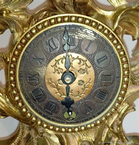 Винтаж: Каминные часы (Германия) в бронзовом корпусе (Италия), ХХ века ...