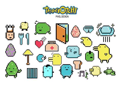 Tamagotchi Pixel Art Design By Haute Decora