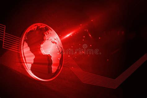 Shiny Red Globe Stock Illustration Illustration Of Black 35792618