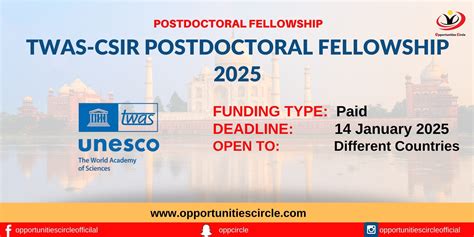 Twas Csir Postdoctoral Fellowship 2025 Opportunities Circle