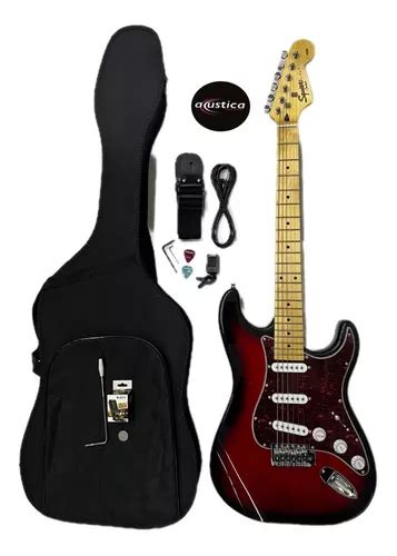 Kit Guitarra Eléctrica Sq Stratocaster Antique Burst Envío gratis