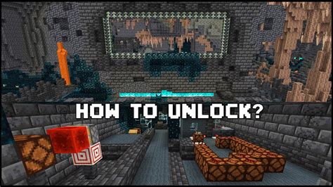 Minecraft How To Open The Secret Redstone Room In The Ancient City